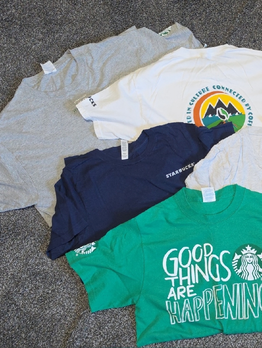 Bundle Of 5 Starbucks Shirts